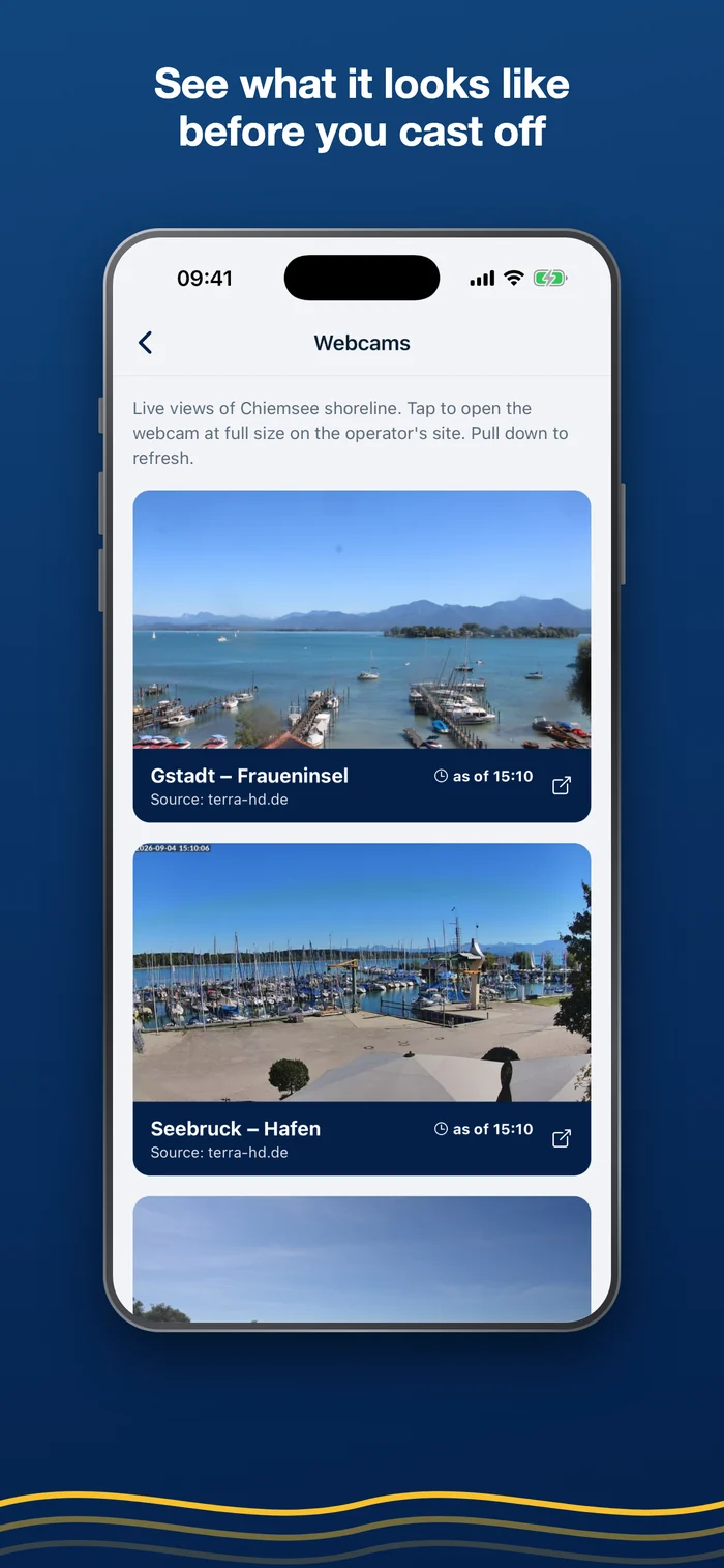 Binnen Skipper – webcams from the shore